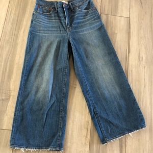 MADEWELL wide leg crop jeans 🦋